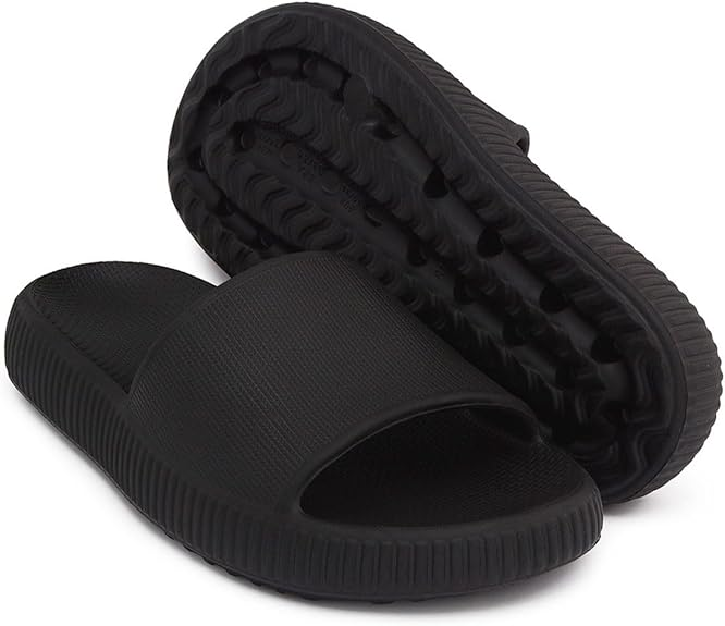 Ergonomic Textured Comfort Slide Sandals